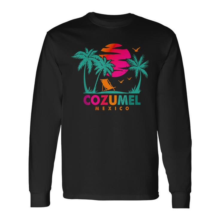 Cozumel Mexico Beach Vacation Spring Break Honeymoon Long Sleeve T-Shirt