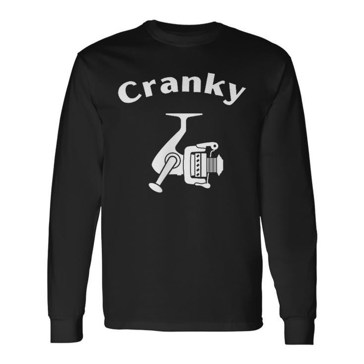 Crankbait Fishing Lures Cranky Terrible Cycling Long Sleeve T-Shirt