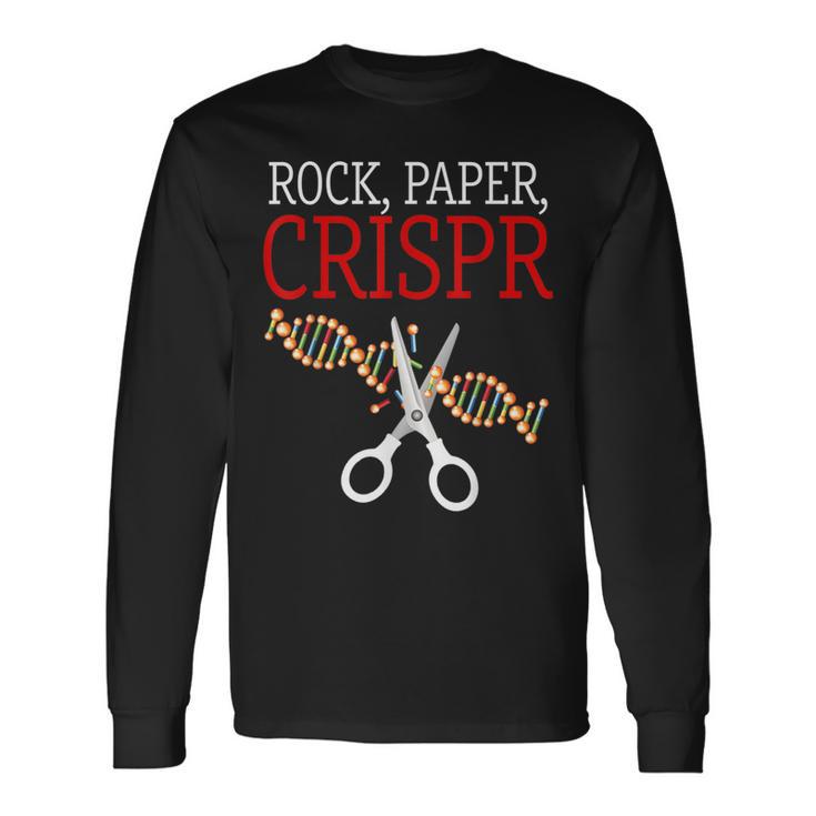 Crispr Saying Rock Paper Crispr Long Sleeve T-Shirt