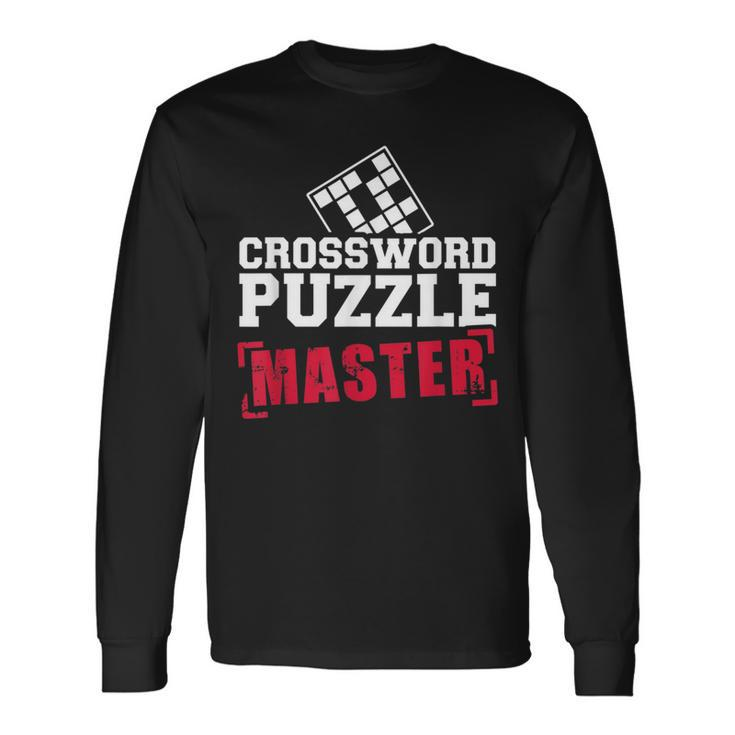 Crossword Puzzle Master Long Sleeve T-Shirt