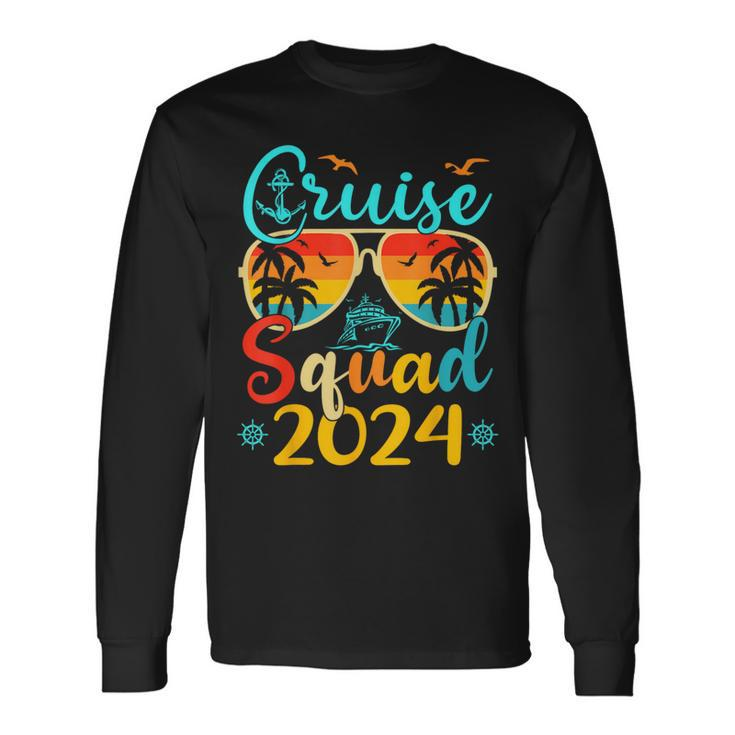 Cruise Squad 2024 Summer Vacation Matching Family Cruise Long Sleeve T-Shirt