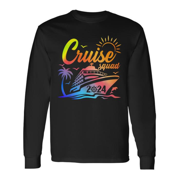 Cruise Squad My First Cruise 2024 Vacation Matching Family Long Sleeve T-Shirt