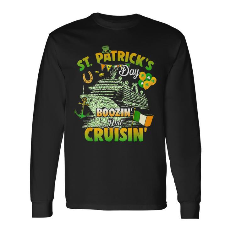 Cruisin And Boozin 2024 St Patrick Day Matching Family Long Sleeve T-Shirt