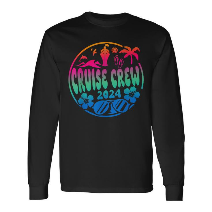 Cruisin Crew 2024 Cruise Family Friends Vacation Matching Long Sleeve T-Shirt Gifts ideas