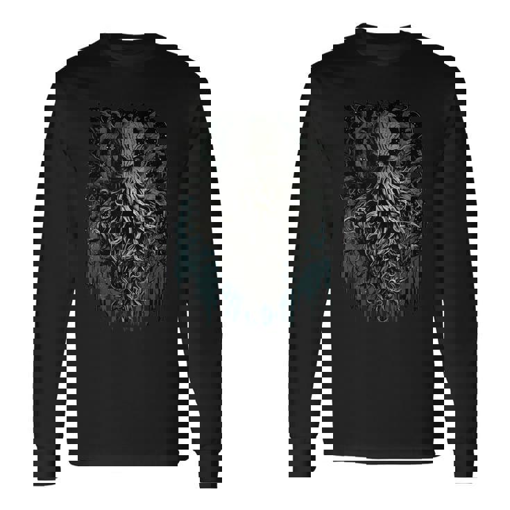 Cthulhu Lovecraft Mito De Cthulhu Entidad De Cthulhu Camiseta de manga larga
