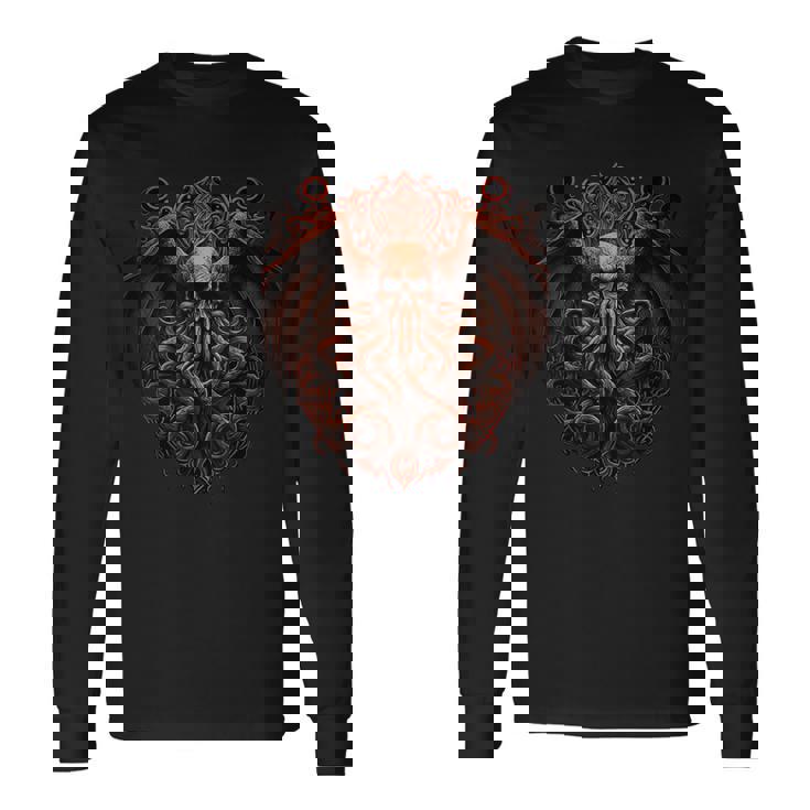 Cthulhu Lovecraft Mito De Cthulhu Entidad De Cthulhu Camiseta de manga larga