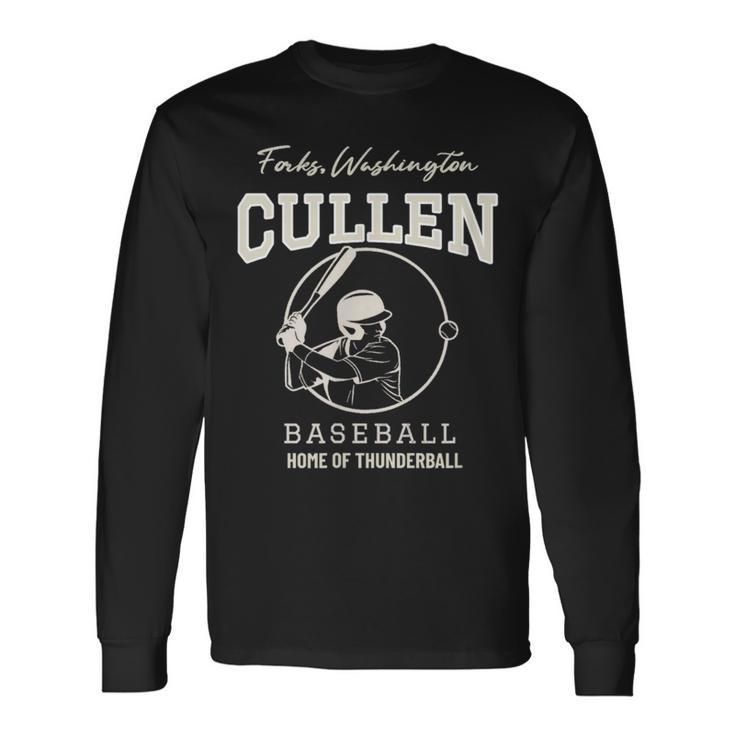 Cullen Baseball Forks Washington Home Of Thunder Ball Long Sleeve T-Shirt Gifts ideas