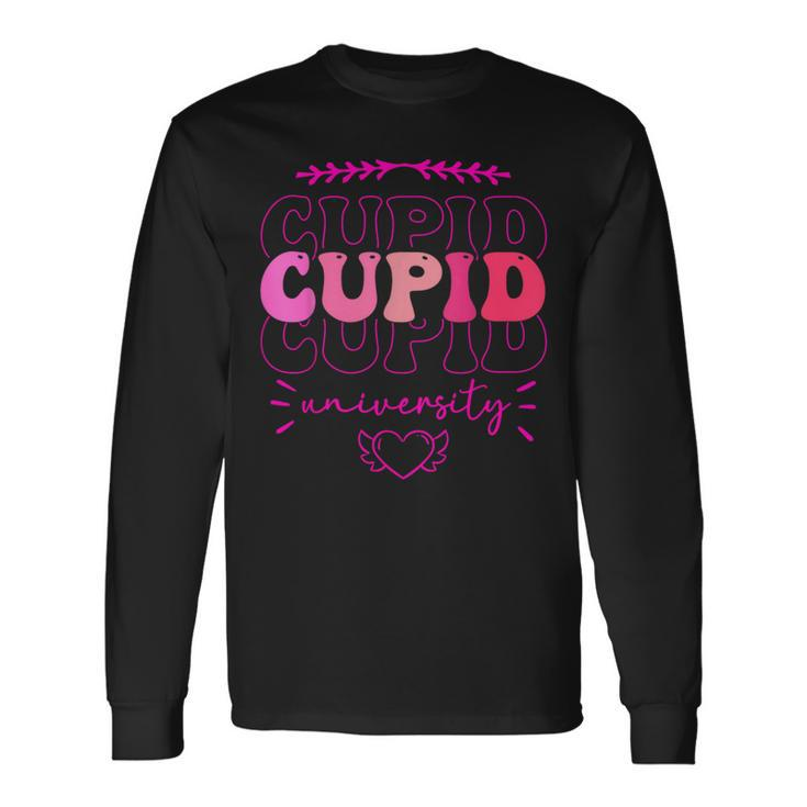 Cupid University Valentine Couple Cupid Long Sleeve T-Shirt Gifts ideas
