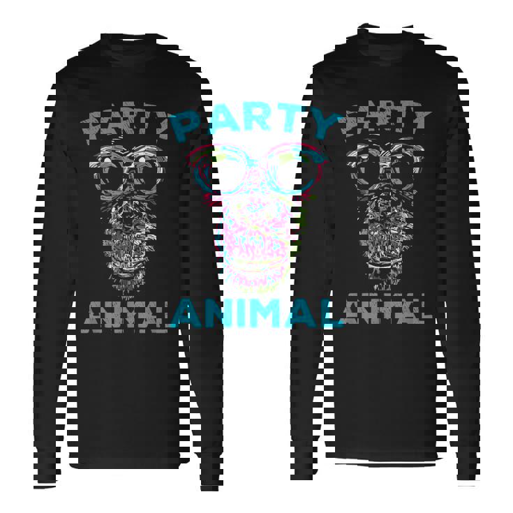 Cute Chimpanzee Party Animal Lover Colorful Monkey Long Sleeve T-Shirt Gifts ideas Cute Chimpanzee Party Animal Lover Colorful Monkey Long Sleeve T-Shirt Gifts ideas