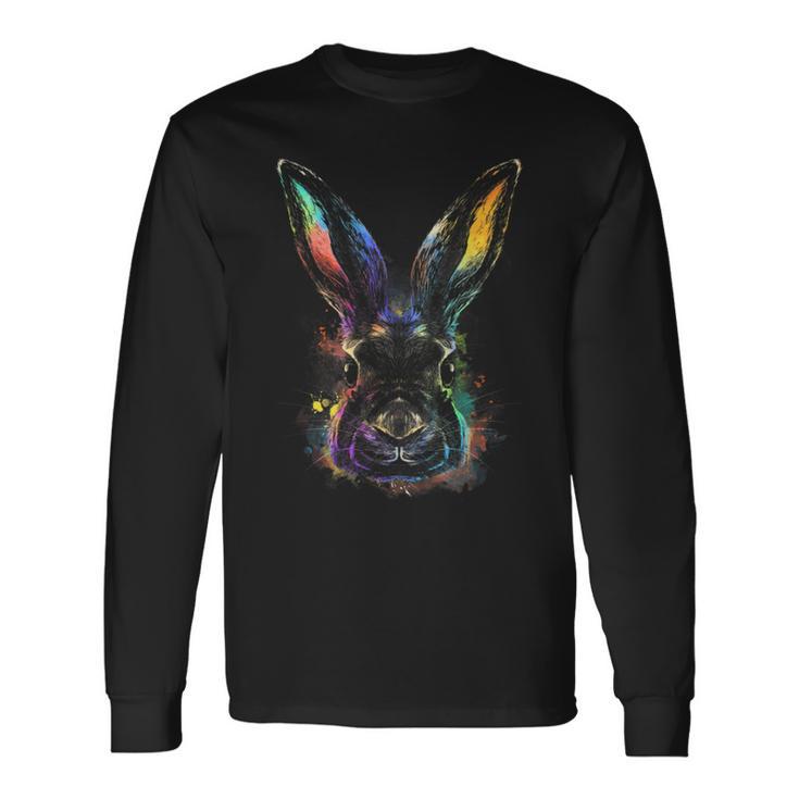 Cute Colourful Rabbit Langarmshirts Geschenkideen