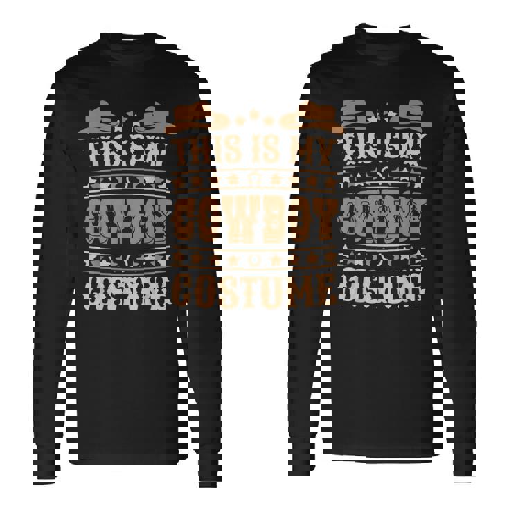 Cute Cowboy Western Cowboy Outfit Boy Kid Cowboy Costume Long Sleeve T-Shirt