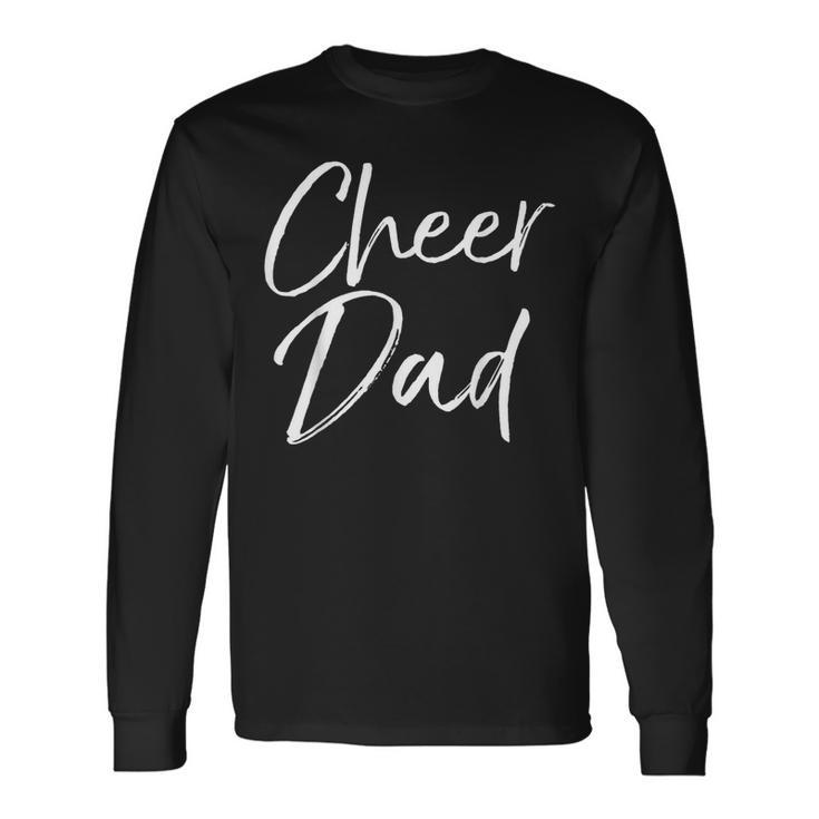 Cute Matching Family Cheerleader Father Cheer Dad Long Sleeve T-Shirt