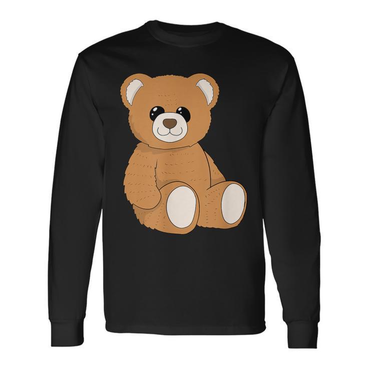 Stuffed Animal I Cute Teddy Bear Long Sleeve T-Shirt - Monsterry