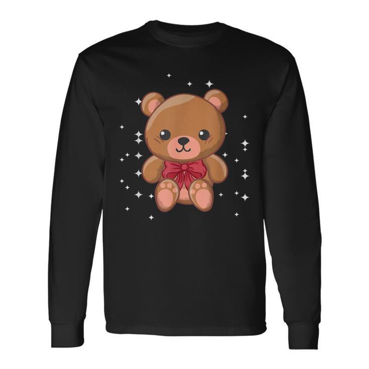 Cute Teddy Bear Stuffed Toy Long Sleeve T-Shirt