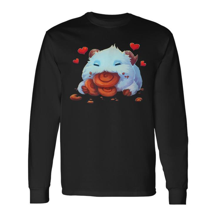 Cute Tongue League Poro Essen Langarmshirts Geschenkideen