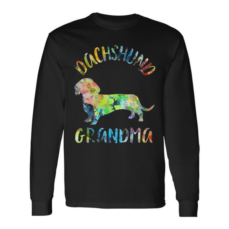 Dachshund Grandma Wiener Grandma Dachshund Owner Long Sleeve T-Shirt