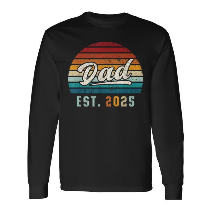 Dad Est 2025 Ersteratertag Frischgebackener Papa Langarmshirts Geschenkideen