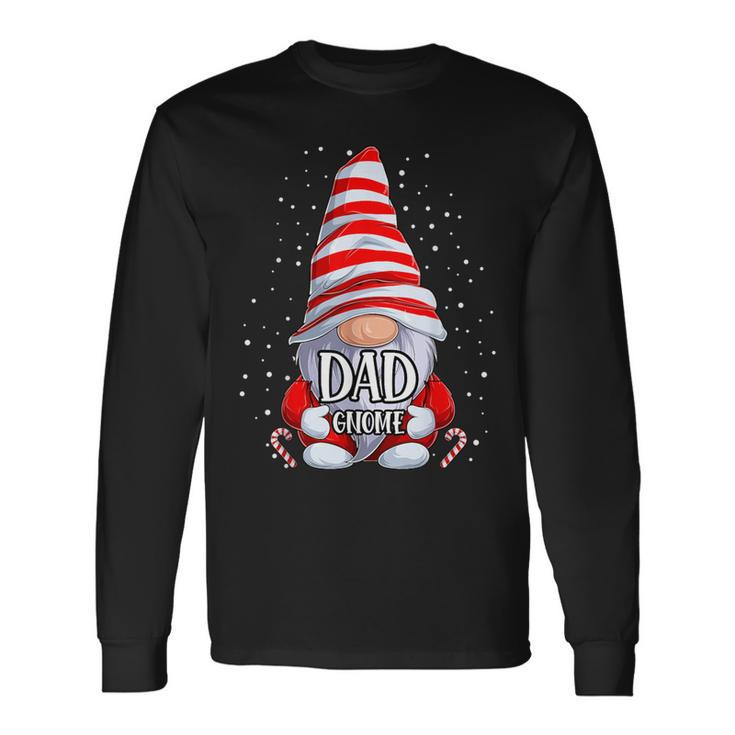 Dad Gnome Christmas Pajamas Matching Family Group Long Sleeve T-Shirt