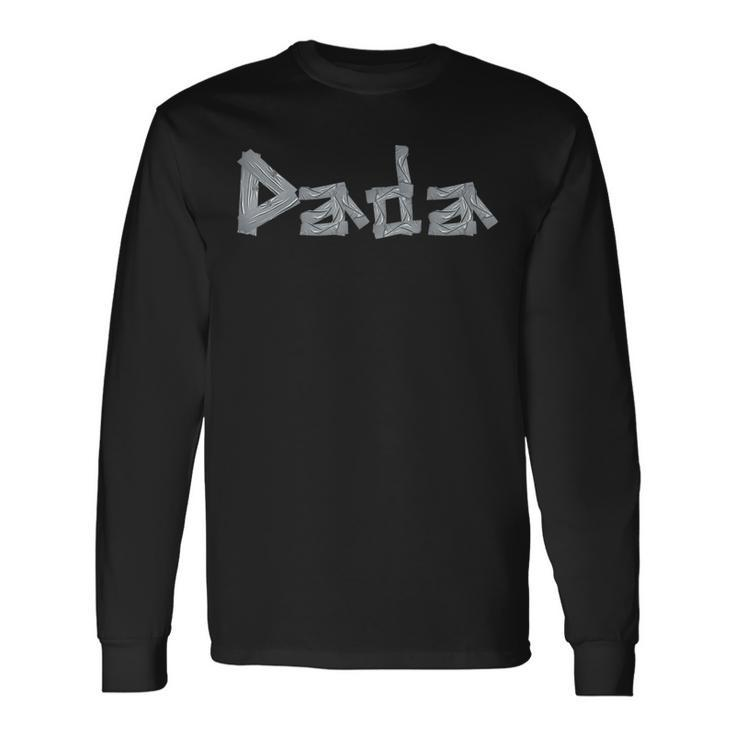 Dada Dad Fathers Day 2024 Tape Style Long Sleeve T-Shirt