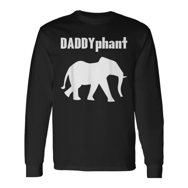 Daddyphantater Elefant Papaatertag Lustig Papa Wortspiel Langarmshirts Geschenkideen