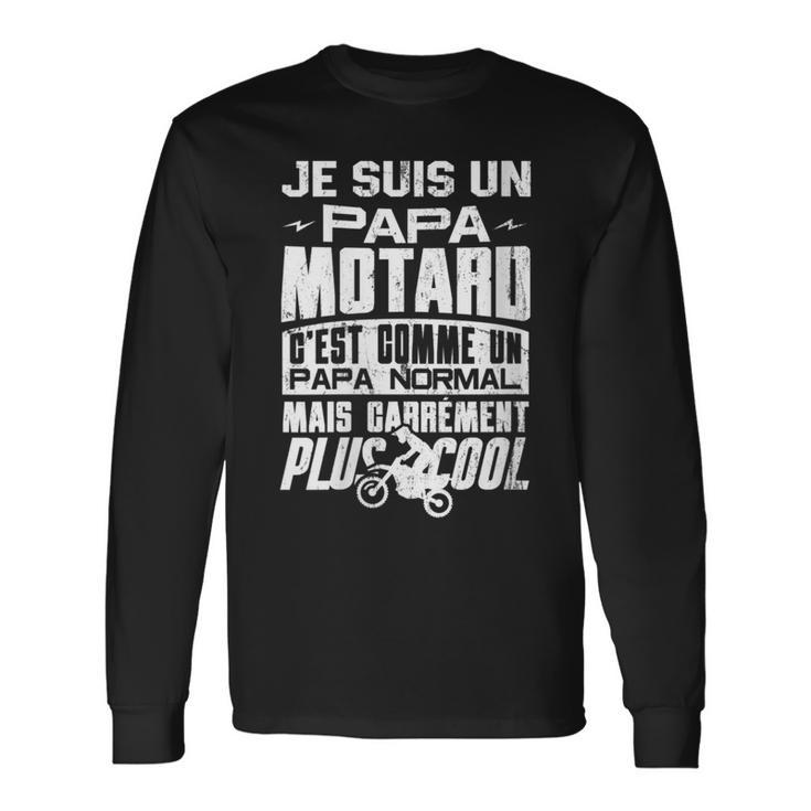 Damen Für Motorradfahrer Herren Papa Motorrad Geschenk Für Motorrad Mit-Ausschnitt Langarmshirts Geschenkideen