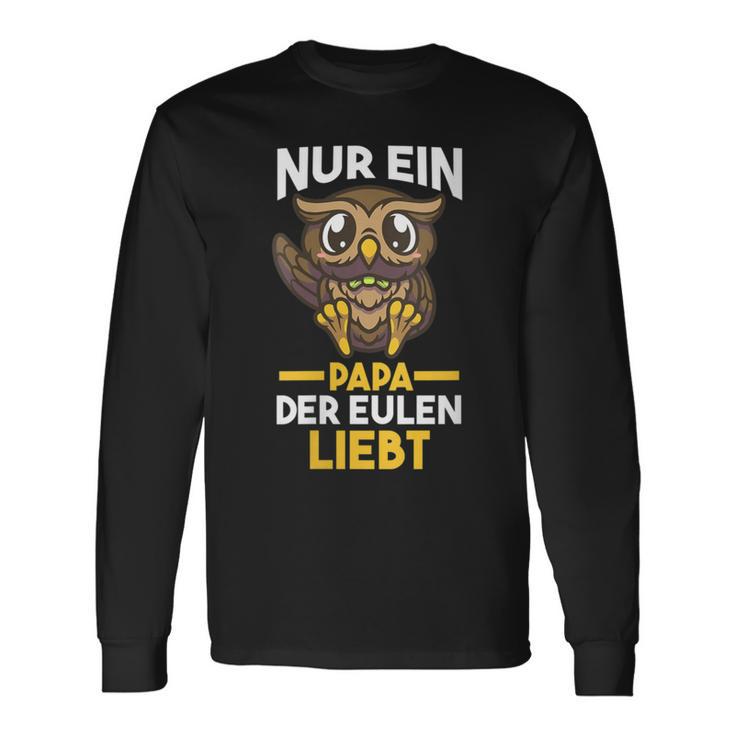 Damen Papaateratertag Eulen Mit-Ausschnitt Langarmshirts Geschenkideen