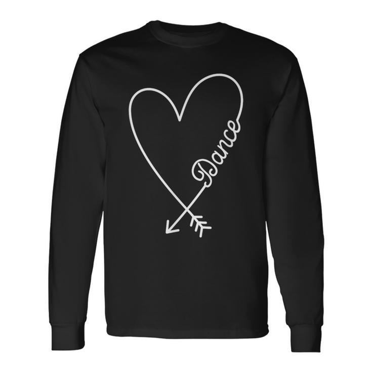 Dance Cute Graphic Heart Love Long Sleeve T-Shirt