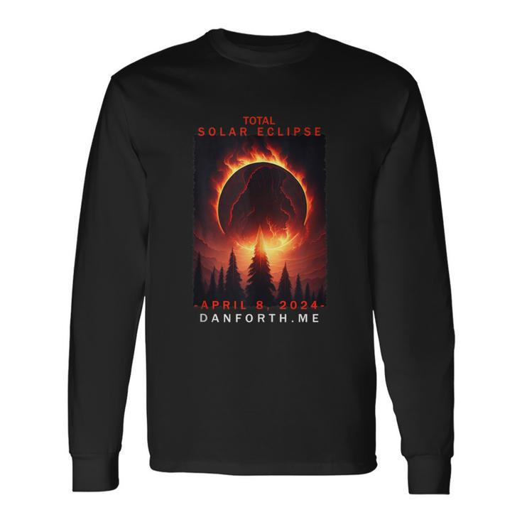 Danforth Maine Total Solar Eclipse 2024 Long Sleeve T-Shirt Gifts ideas