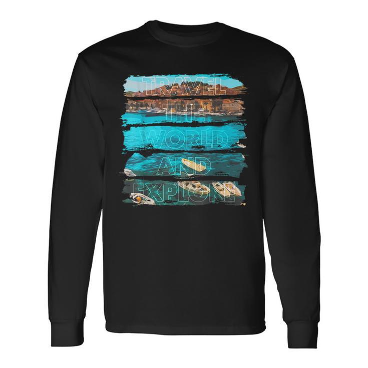 Dare To Explore Boat Long Sleeve T-Shirt