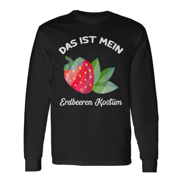 Das Ist Mein Strawberries Costume Langarmshirts Geschenkideen