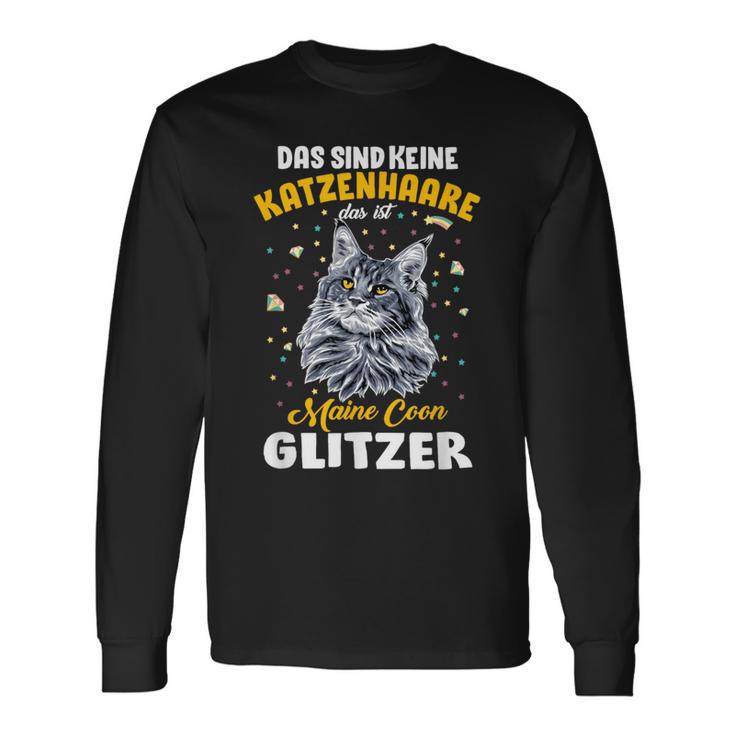 Das Sind Keine Katzenhaare Cat Lovers Cat Main Coon Langarmshirts Geschenkideen