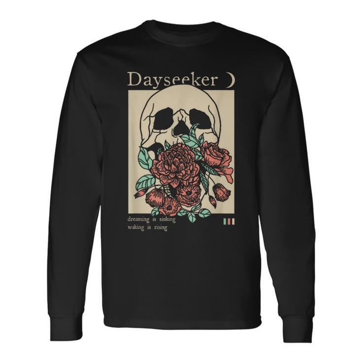Dayseeker Skull Dearming Is Sinking Waking Is Rising Long Sleeve T-Shirt