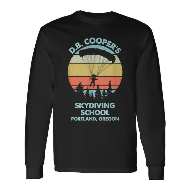 DB Cooper's Skydiving School The Original Vintage Long Sleeve T-Shirt