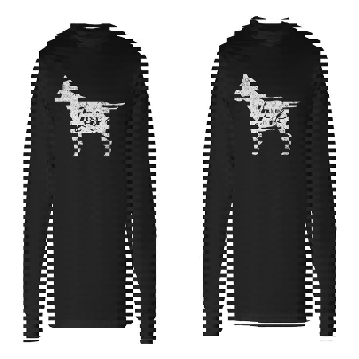 De Bull Terrier Con Diseño De Bull Terrier Camiseta de manga larga