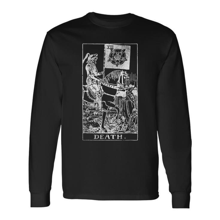Death Tarot Card Xiii Vintage Long Sleeve T-Shirt