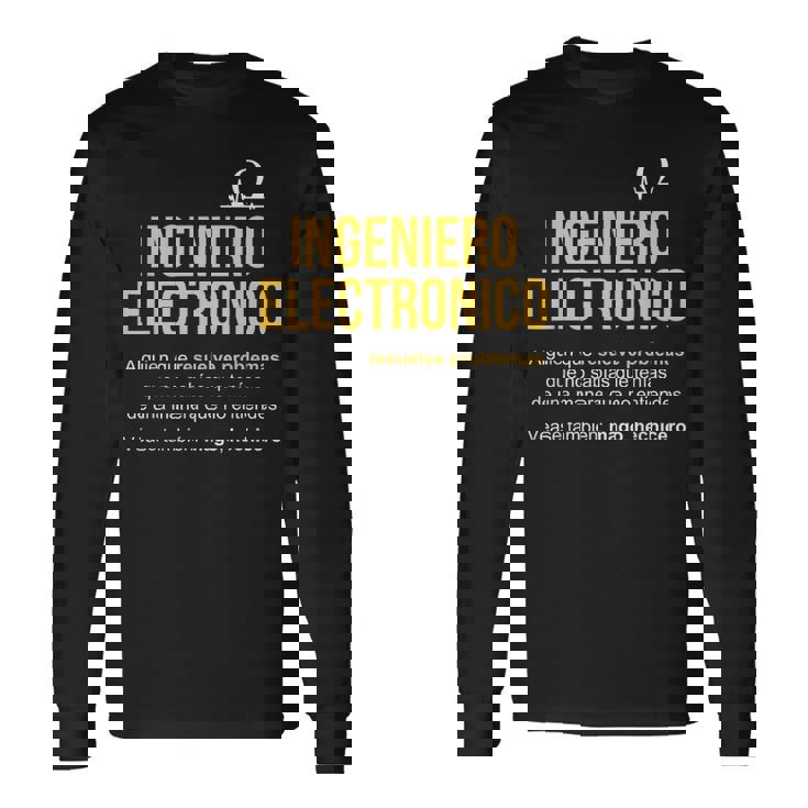 Definición De Ingeniero Electrónico Ingeniero Electrónico Camiseta de manga larga
