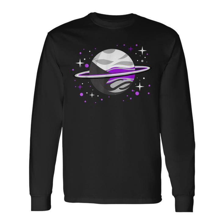 Demisexual Outer Space Planet Demisexual Pride Long Sleeve T-Shirt Gifts ideas