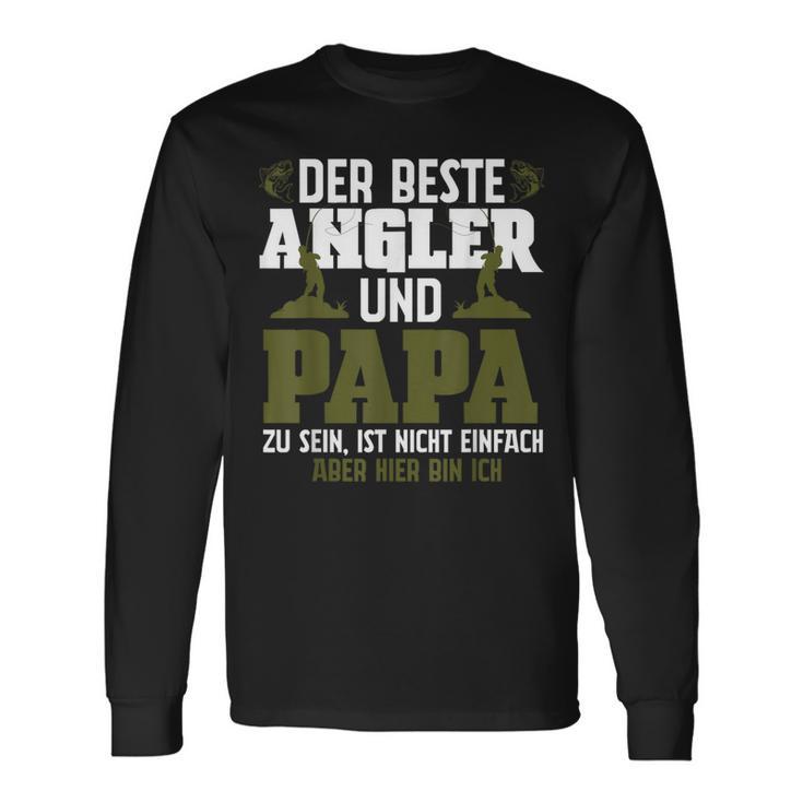 Der Beste Angler Und Papaateratertag Geschenk Herren Langarmshirts Geschenkideen