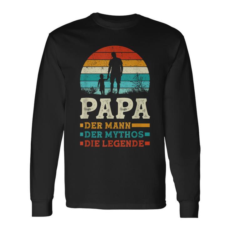 Der Mann Der Mythos Die Legende Father's Day Sayings Papa Langarmshirts Geschenkideen