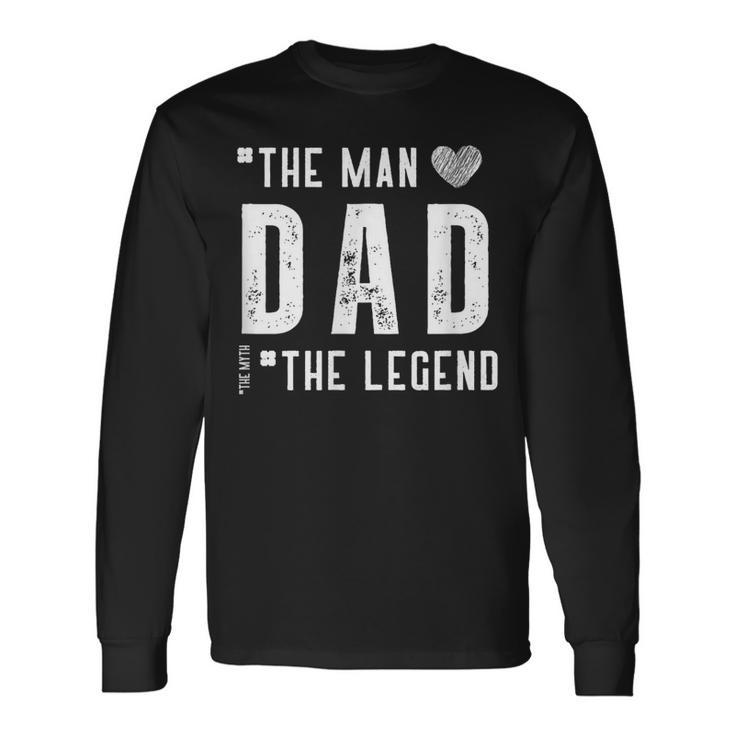 Der Mann Papa Die Legende Aterschafts- Einzigartiges Papa- Langarmshirts Geschenkideen