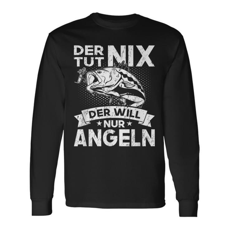 Der Tut Nix Der Will Nur Fischen German Language Langarmshirts Geschenkideen