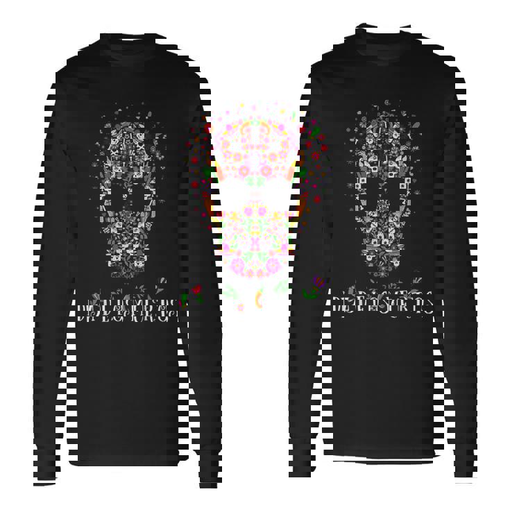 Dia De Los Muertos Tête De Mort Amusante Jour Des Morts T-shirt à manches longues Idées cadeaux