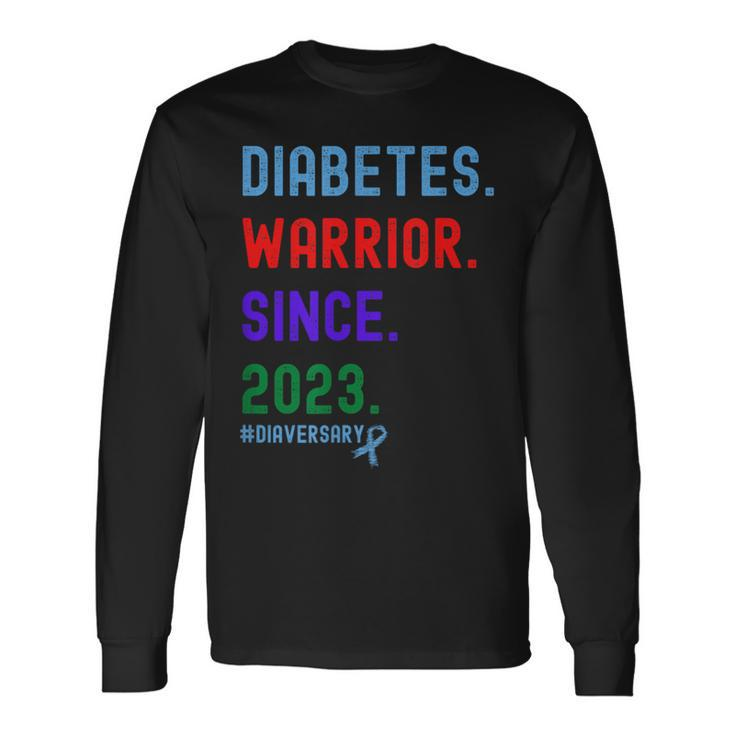 Diaversary Diabetes Warrior Since 2023 Long Sleeve T-Shirt