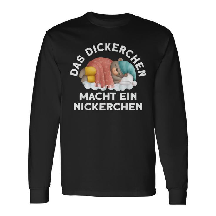 The Dickerchen Macht Ein Naperchen Bear Pyjamas Black Langarmshirts Geschenkideen