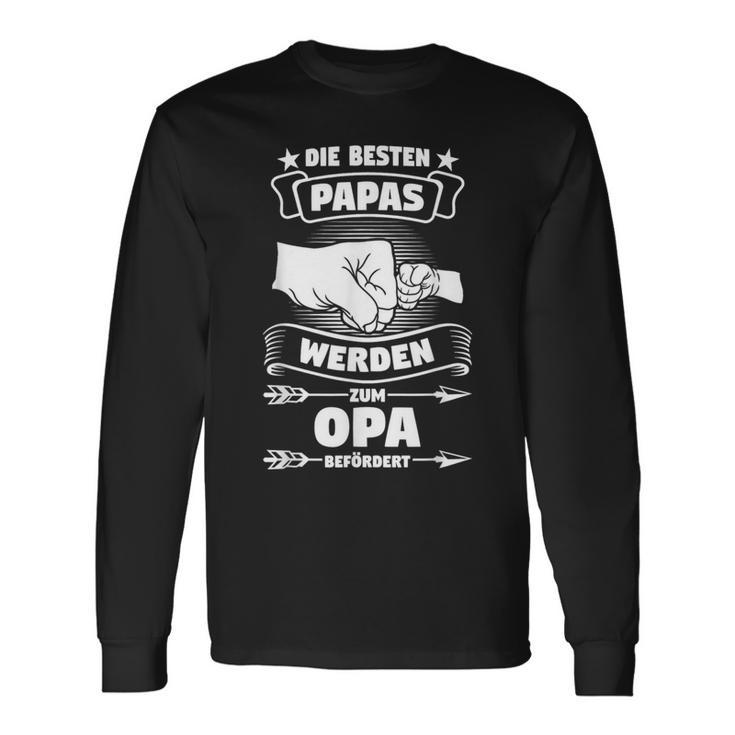 Die Beste Papas Werden Zum Opa Bebetragen Grandpa Papa The Langarmshirts Geschenkideen