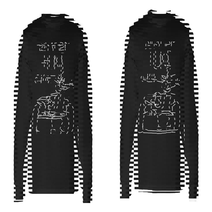 Die Mit Dem Hund Chillt Dog Owners Dog Black S Langarmshirts Geschenkideen