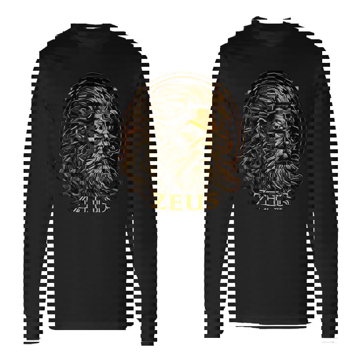 Dieu Grec Ancien Zeus Olympiens De Grèce T-shirt à manches longues
