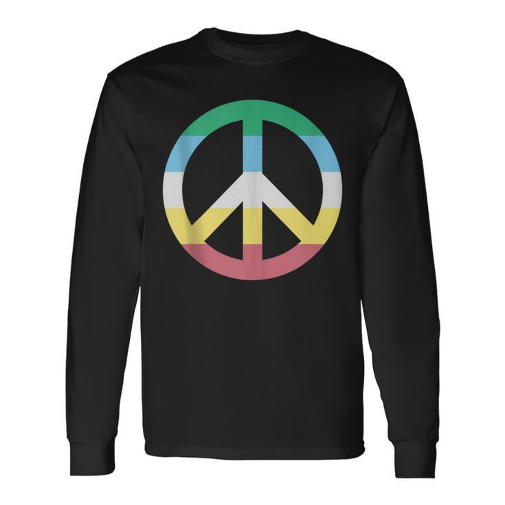 Disability Peace Sign Disabilities Month Disability Long Sleeve T-Shirt