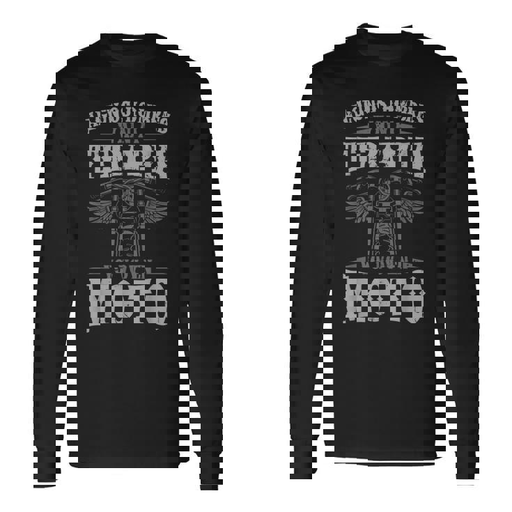 Divertido Amantes De Las Motos Yooy En Moto Motera Camiseta de manga larga
