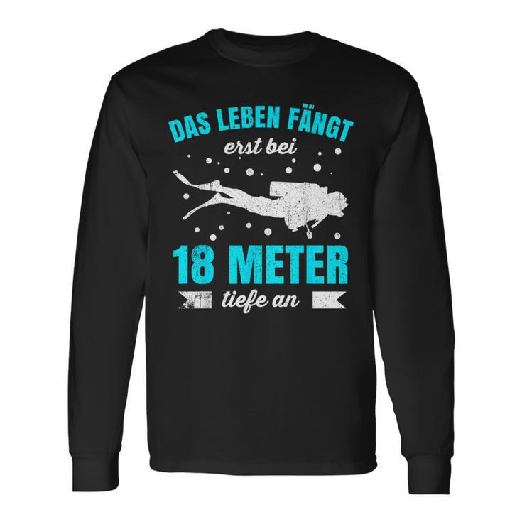 Diving For Scuba Diving Dive Apnoe Diving Sports Langarmshirts Geschenkideen